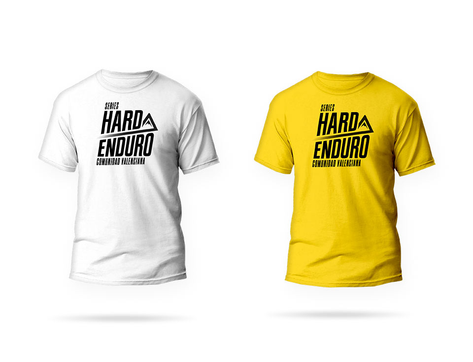 Camisetas-Blanca-y-Amarilla-Hard-Enduro-Series-Comunidad-Valenciana