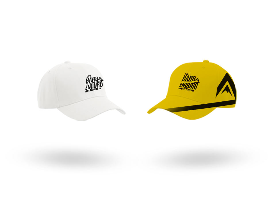 Gorras-blanca-y-amarilla-Hard-Enduro-Series-Comunidad-Valenciana